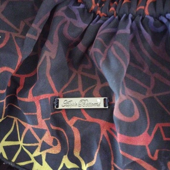 APPLE Bottoms off shoulder peplum bottom blouse Y2k 1X - Picture 9 of 11